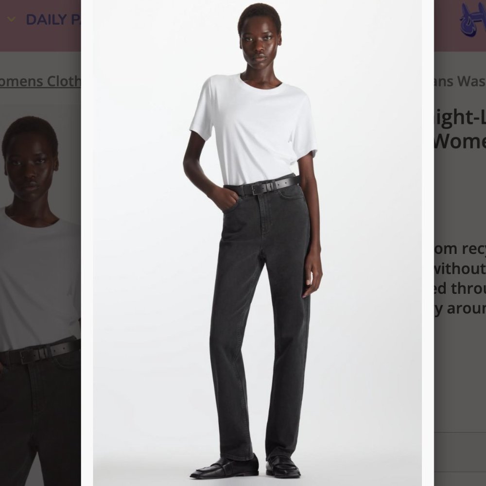 Black Straight Jeans